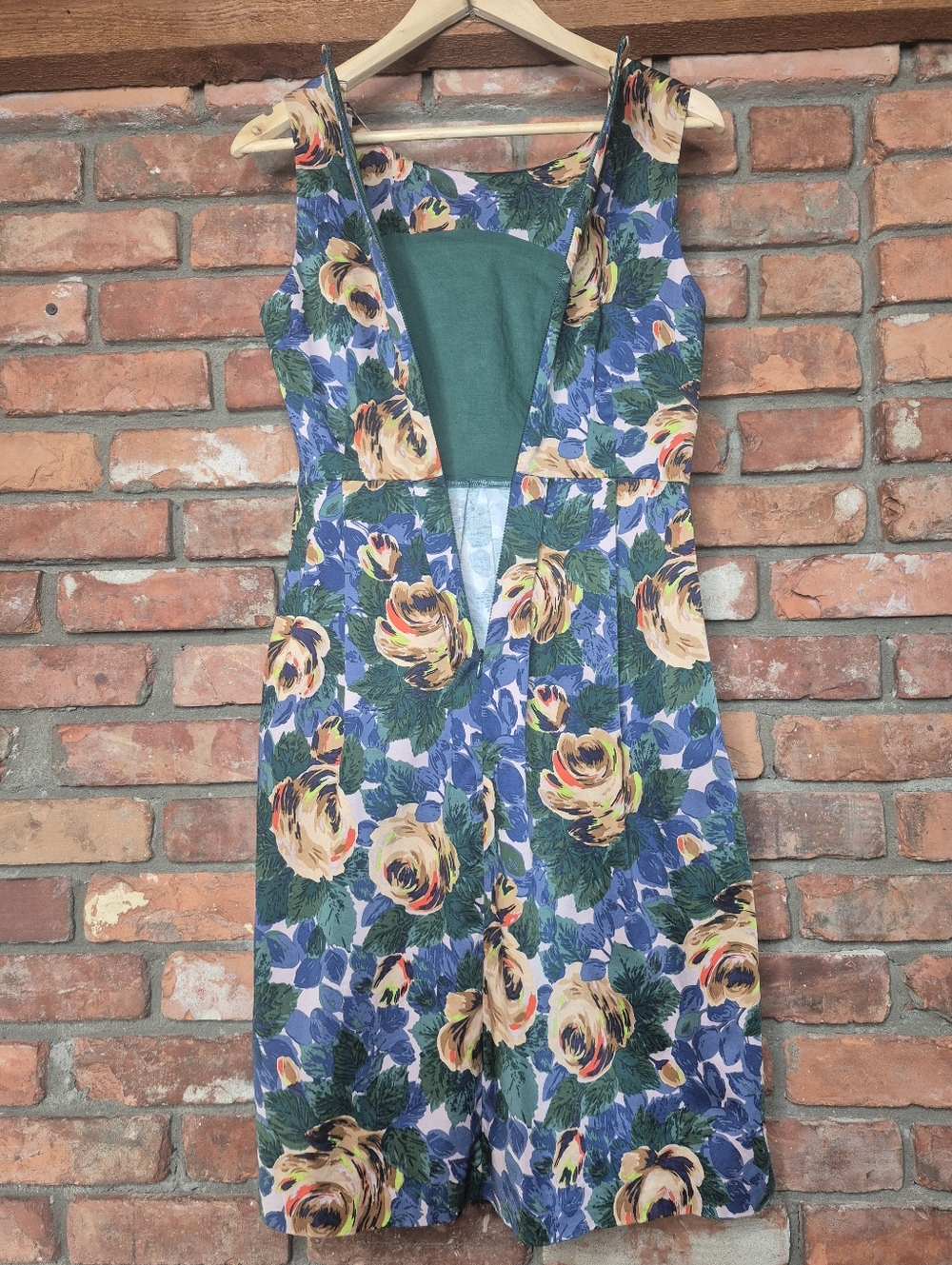 Cath Kidston London Floral Fit & Flare Dress Size 10 Cotton Pleated Garden Party - Picture 5 of 8